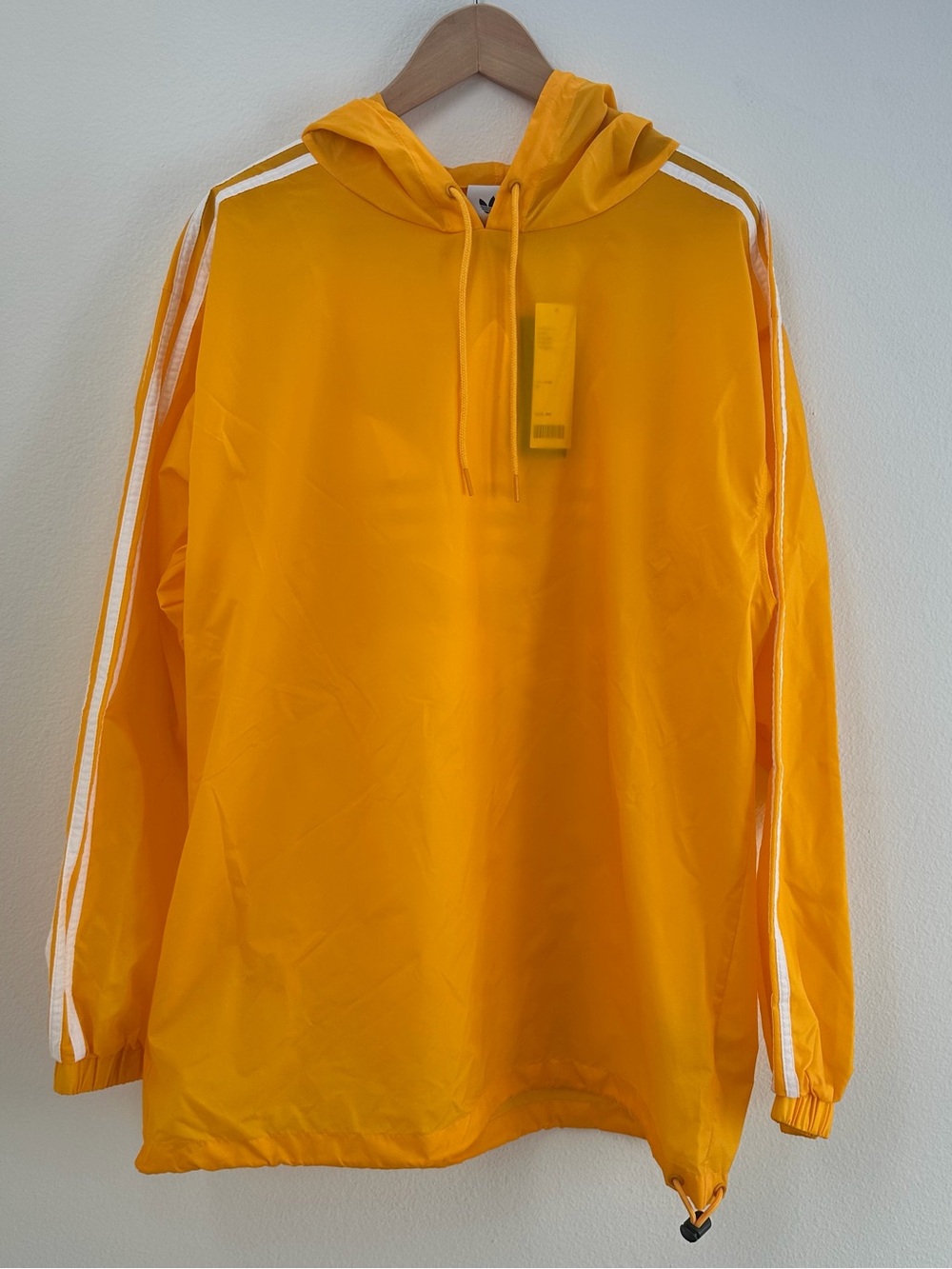 Yellow Adidas Originals Poncho Windbreaker Urban outfitters